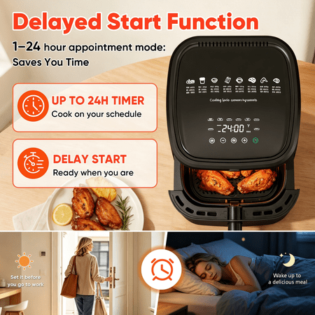 Freshdew 6Qt Air Fryer – Healthy Meals, Effortless Cooking