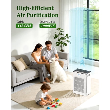 AIRFIRE AP409 Smart HEPA Air Purifier – 1475 Sq Ft