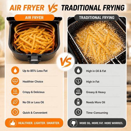 Freshdew 6Qt Air Fryer – Healthy Meals, Effortless Cooking