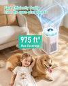 FRESHDEW AP203 True HEPA Air Purifier for Bedroom & Pets