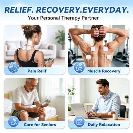 FRESHDEW Dual TENS Unit – Muscle Pain & Recovery Relief