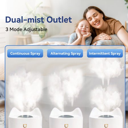 Quiet 3.3L Top-Fill Humidifier – Sleep & Aromatherapy