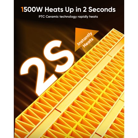 Smart Ceramic Space Heater – Fast, Quiet, Energy-Saving Warmth