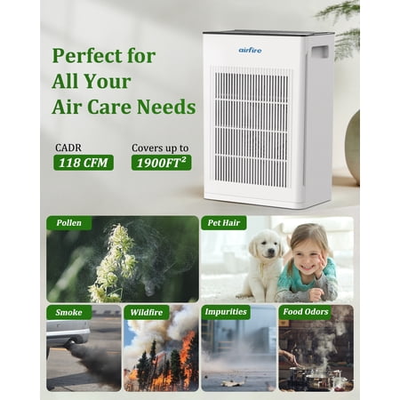 AIRFIRE AP409 Smart HEPA Air Purifier – 1475 Sq Ft