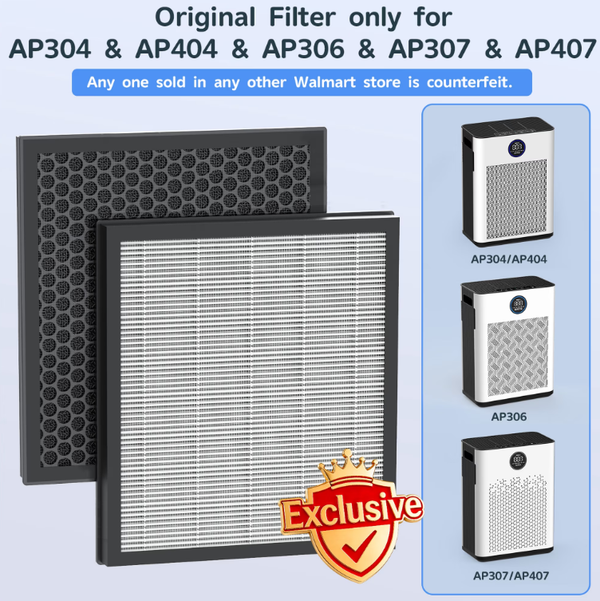 AP303 / AP304 / AP404 / AP306 / AP307 / AP407 Replacement Filter