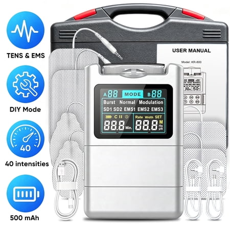 FRESHDEW Dual TENS Unit – Muscle Pain & Recovery Relief