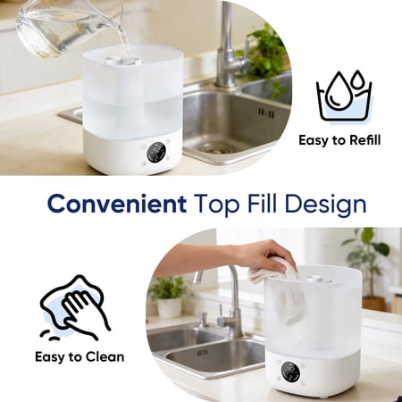 Airfire 4L Smart Humidifier – Auto Humidity, Quiet, Diffuser