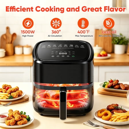 Freshdew 6Qt Air Fryer – Healthy Meals, Effortless Cooking