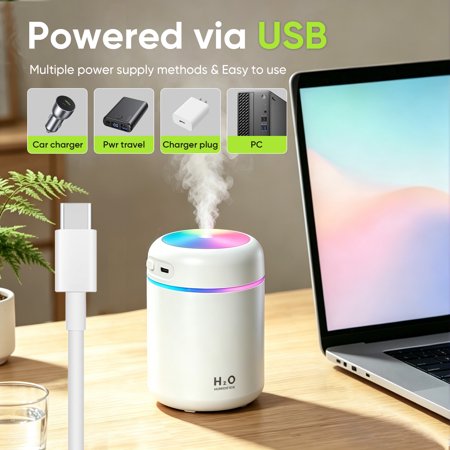 Portable Mini Humidifier – Quiet Cool Mist for Any Space
