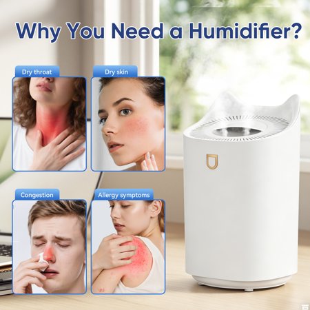 Quiet 3.3L Top-Fill Humidifier – Sleep & Aromatherapy